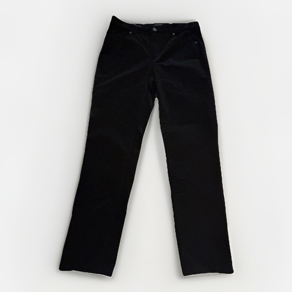 Talbots Corduroy Straight Leg Pants Stretch Baby Blue Women Sz 8P Petite 27.5"